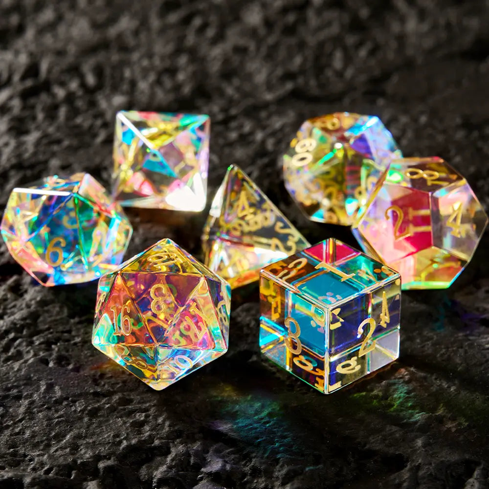 Luminara Crystal Dice Set