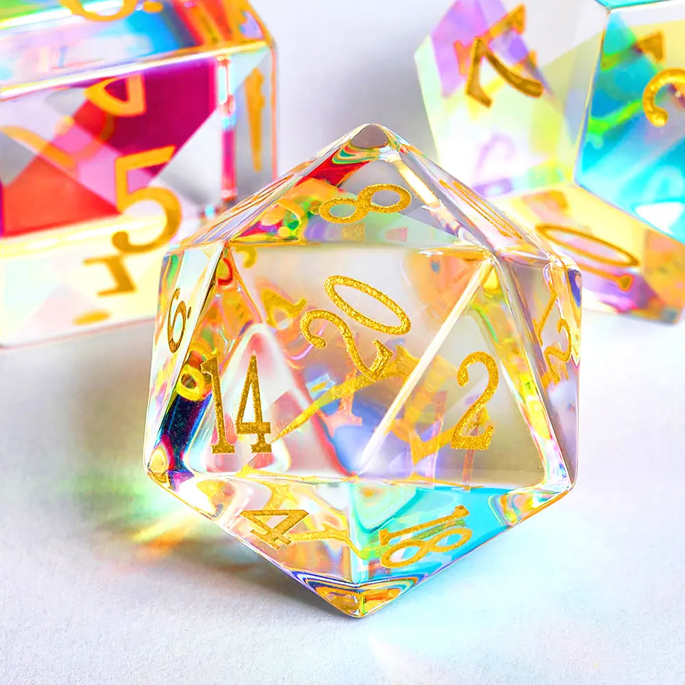 Luminara Crystal Dice Set