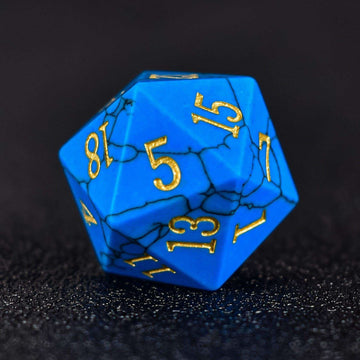Blue Turquoise Dice Set - RULE DICE