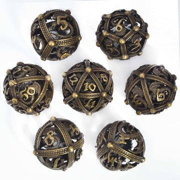 Bronze Dragon Hollow Dice Set - RULE DICE