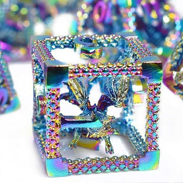 Colorful Hollow Dragon Dice Set - RULE DICE