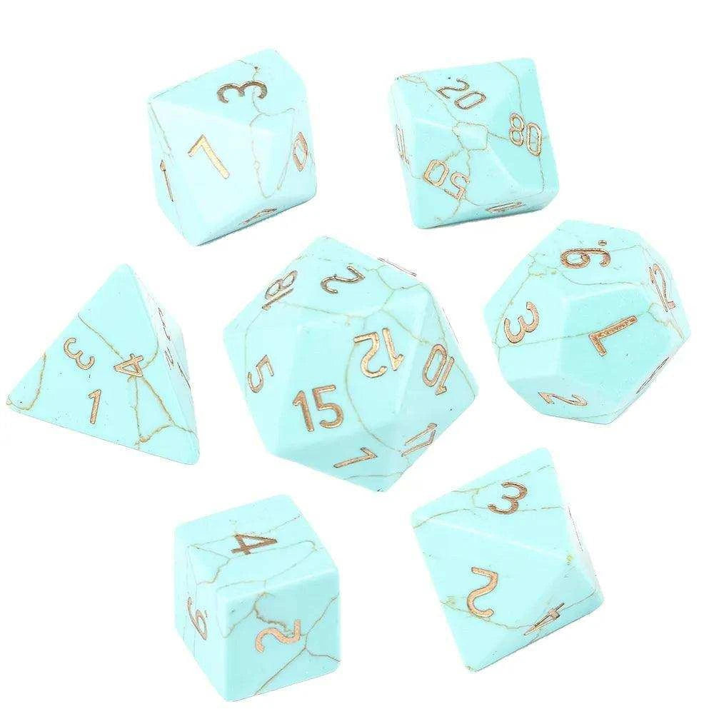 Green Turquoise Dice Set - RULE DICE
