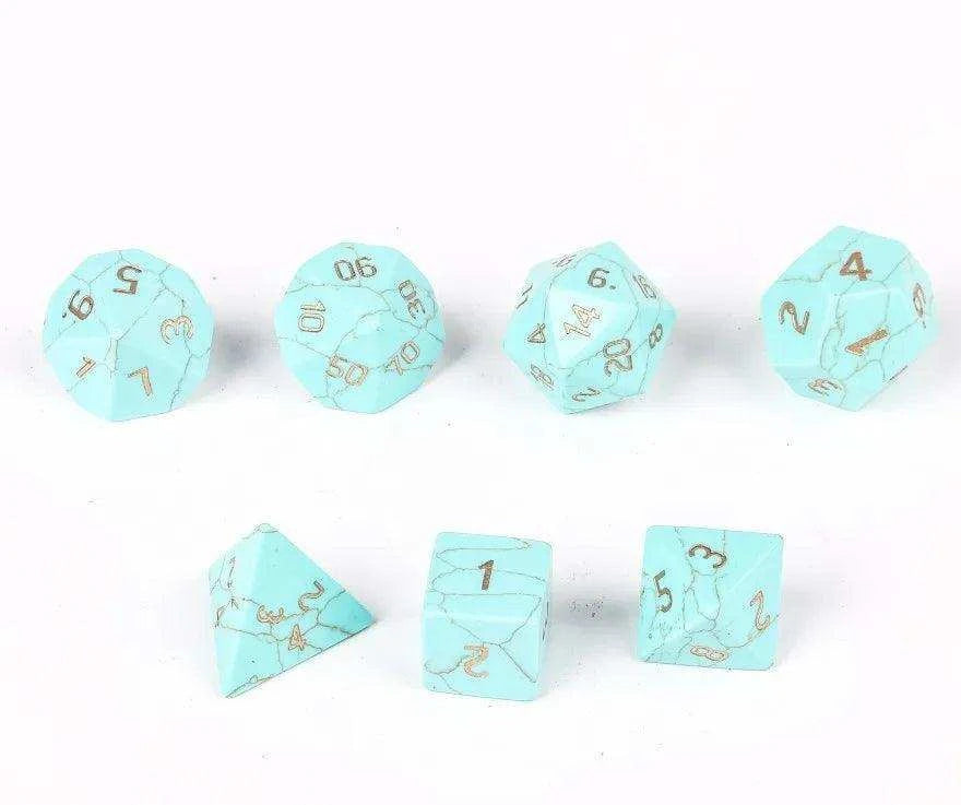 Green Turquoise Dice Set - RULE DICE