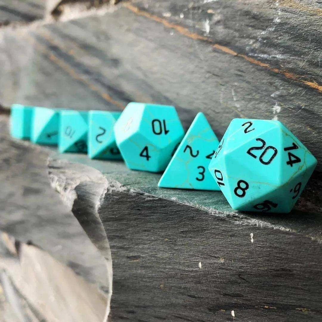 Green Turquoise Dice Set - RULE DICE