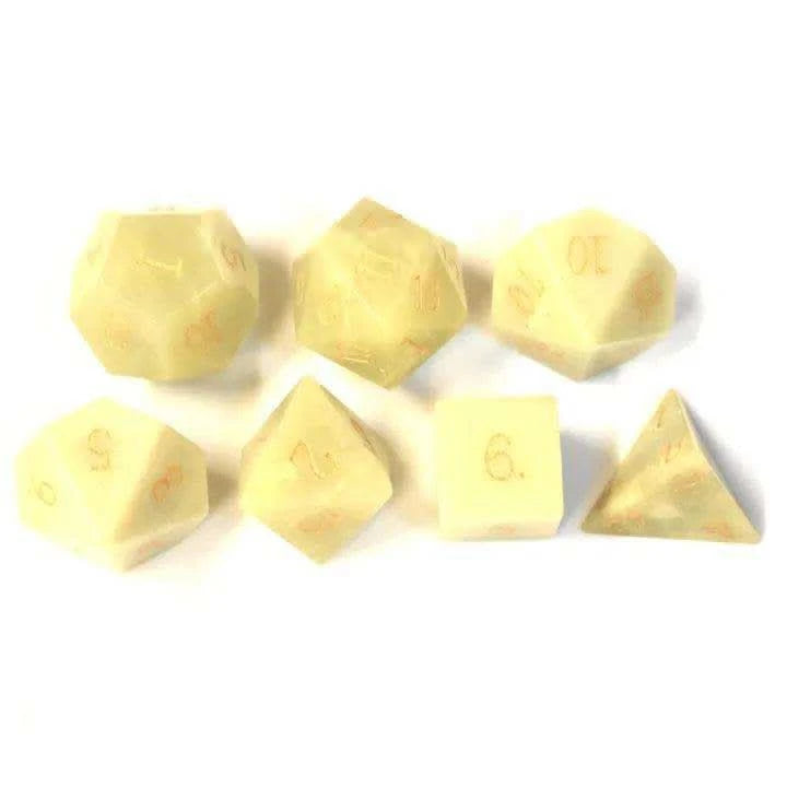 Lemon Jade Gemstone Dice Set - RULE DICE