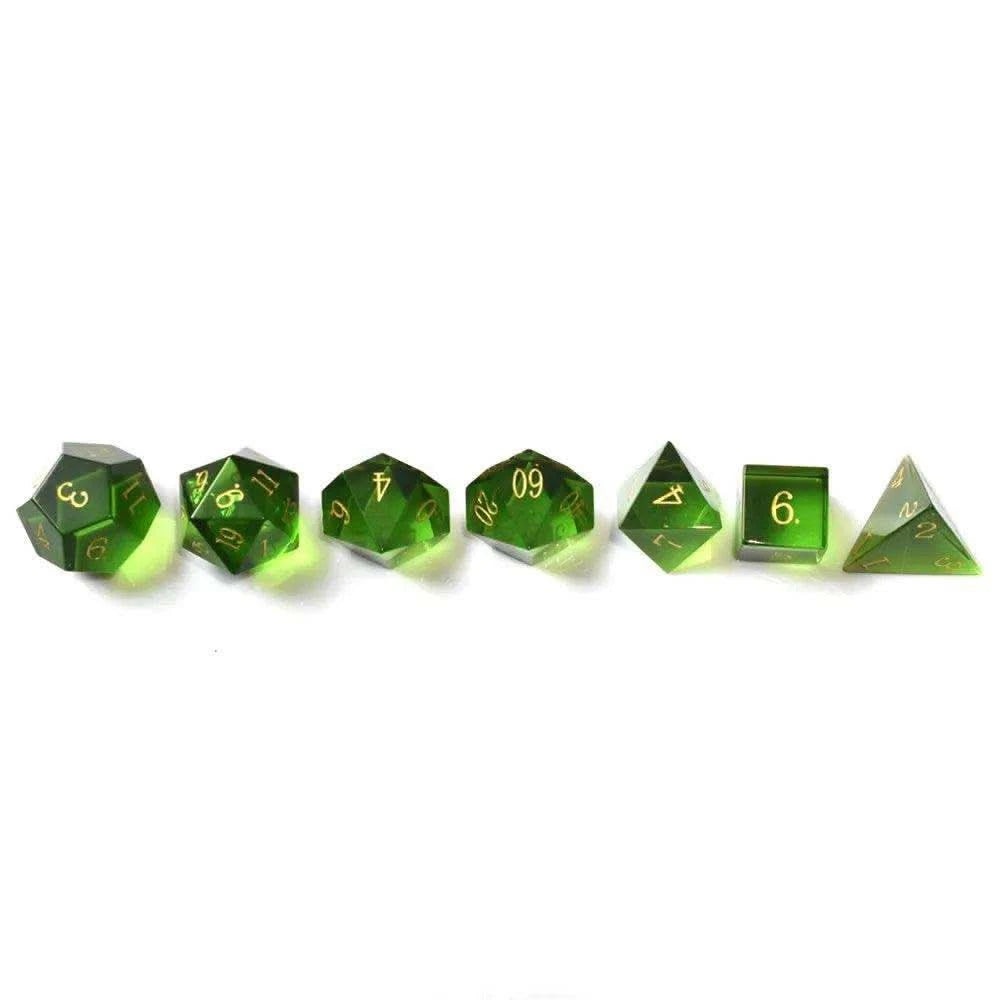 Pure Green Crystal Dice Set - RULE DICE