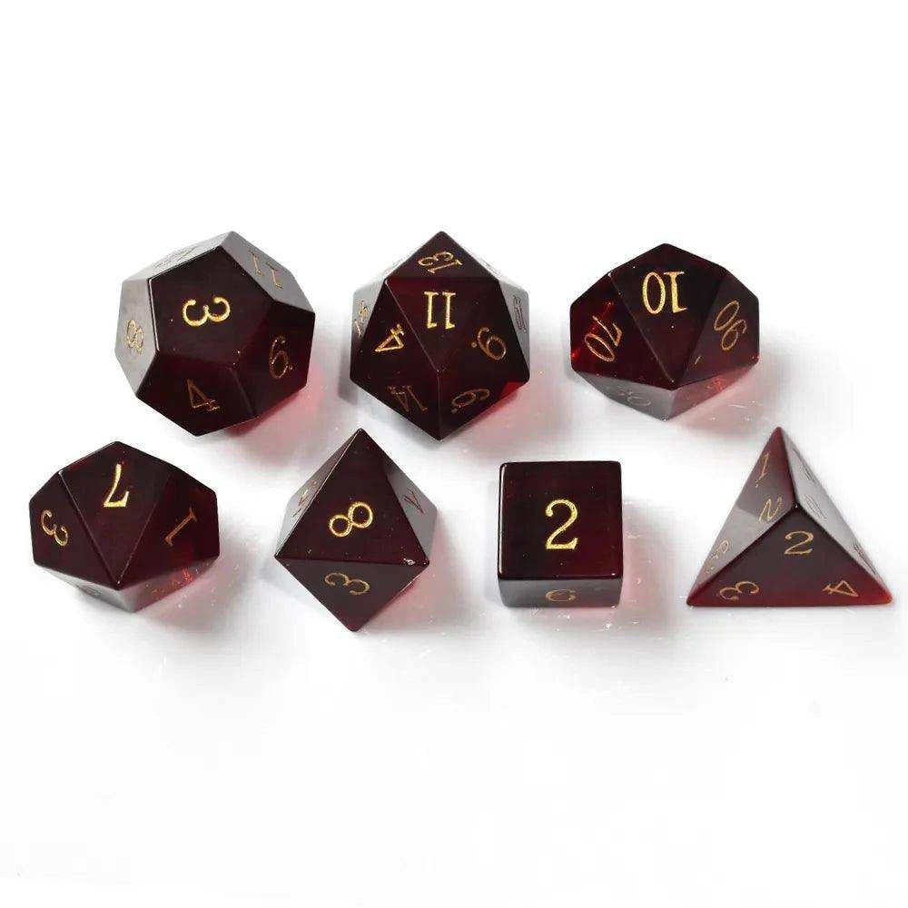 Pure Red Crystal Dice Set - RULE DICE