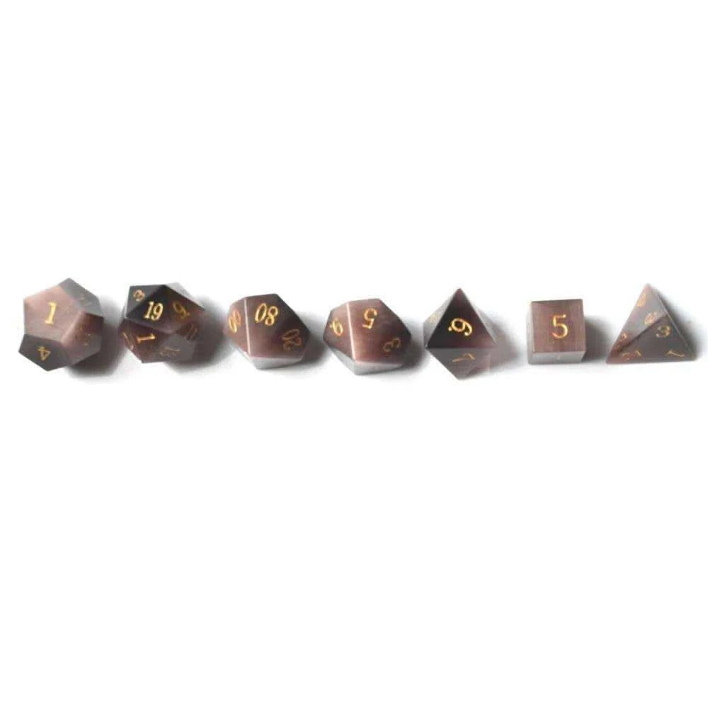 Purple Cat's Eye Dice Set - RULE DICE