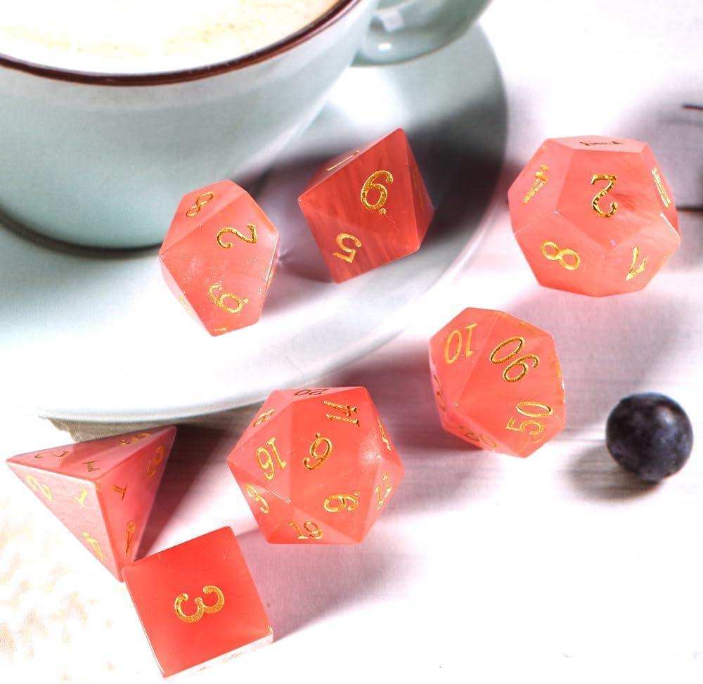 Red Phantom Ember Dice Set - RULE DICE