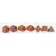 Red Stone Gemstone Dice Set - RULE DICE