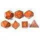 Red Stone Gemstone Dice Set - RULE DICE
