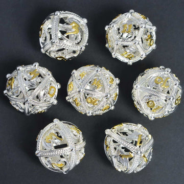 Silver Dragon Hollow Dice Set - RULE DICE