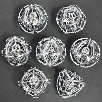 Silver Hollow Music Metal Dice Set - RULE DICE