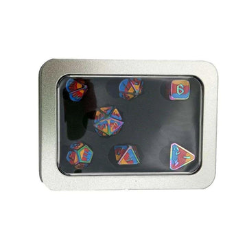 Transparent Cover Rectangular Metal Dice Box - RULE DICE