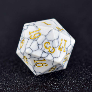 White Turquoise Dice Set - RULE DICE