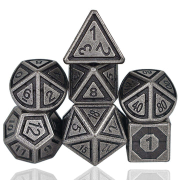 Antique Silver Plated Dice Set - RULE DICE