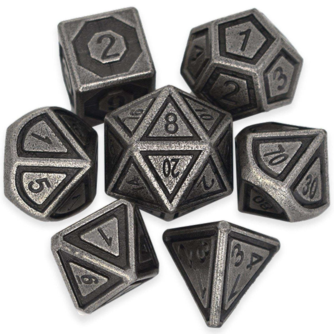 Antique Silver Plated Dice Set - RULE DICE