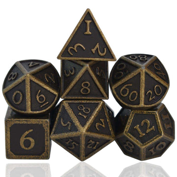 Roman Bronze Plated Dice Set - RULE DICE