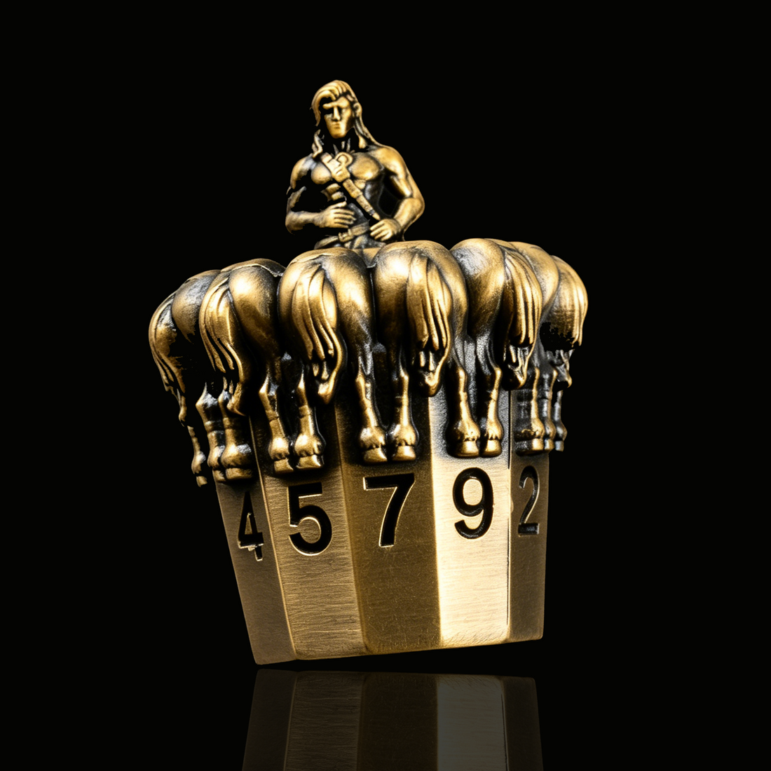 Antique Bronze Centaur Dice Set
