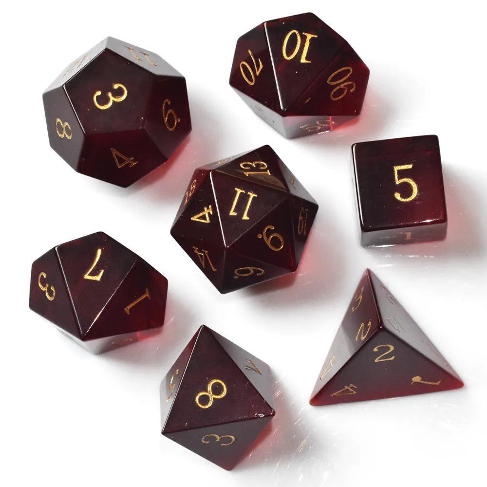  RULE DICE -  Gemstone dice Pure Red Crystal Dice