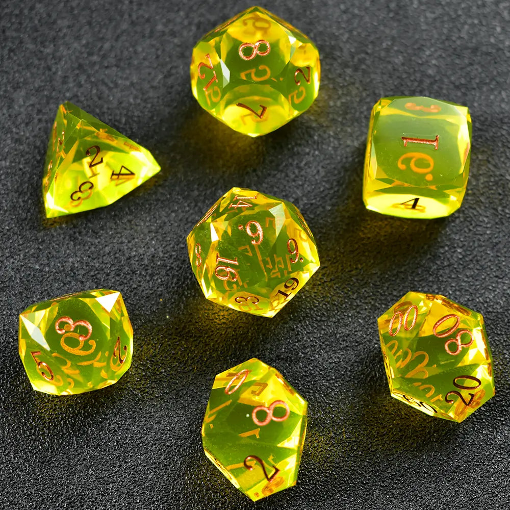 Aetherial Prism Resin Dice Set