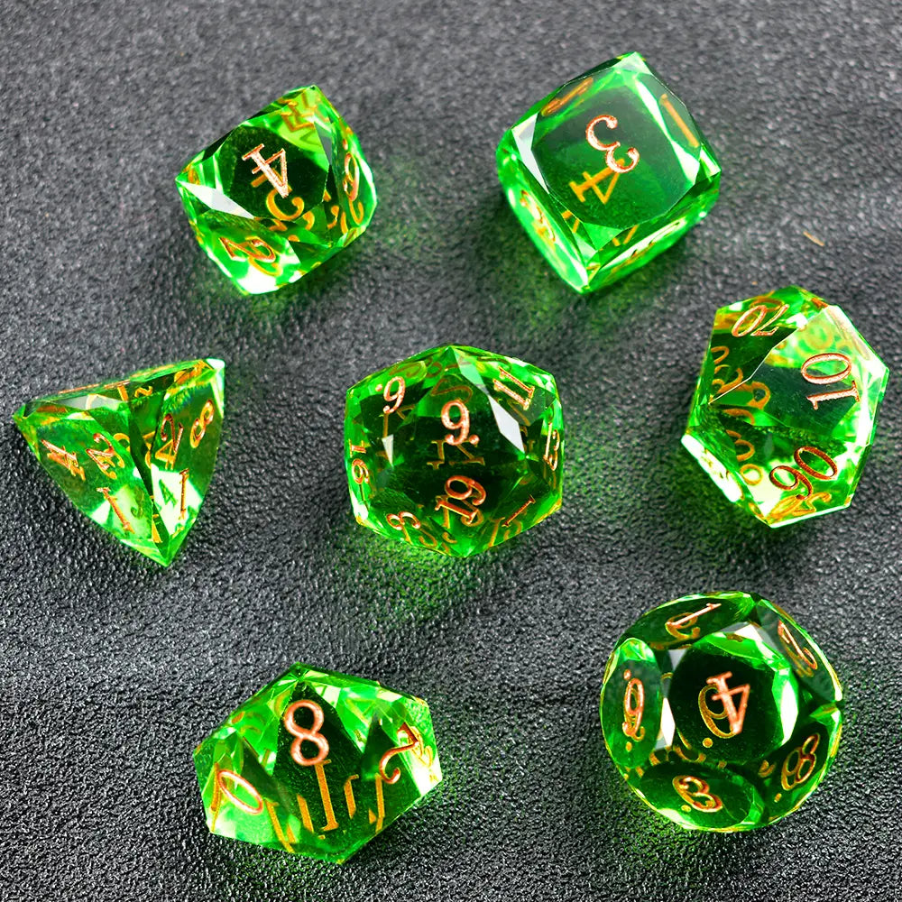 Aetherial Prism Resin Dice Set