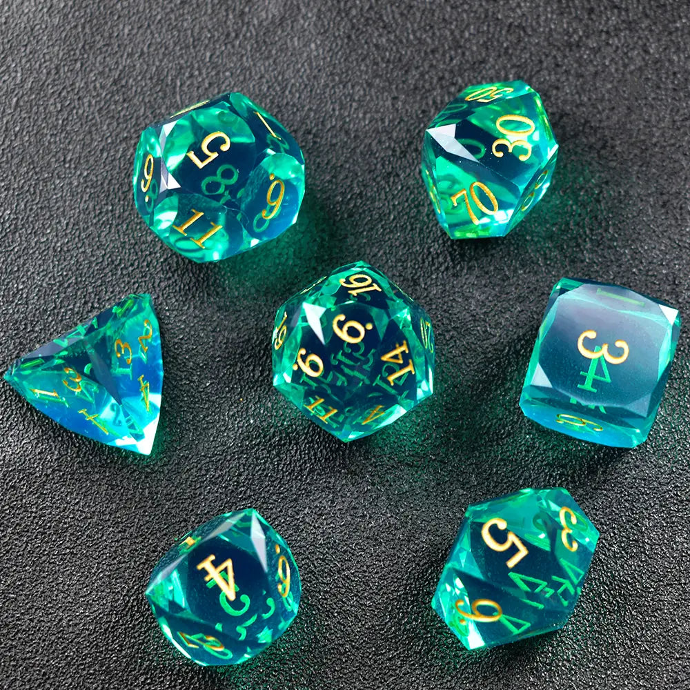 Aetherial Prism Resin Dice Set