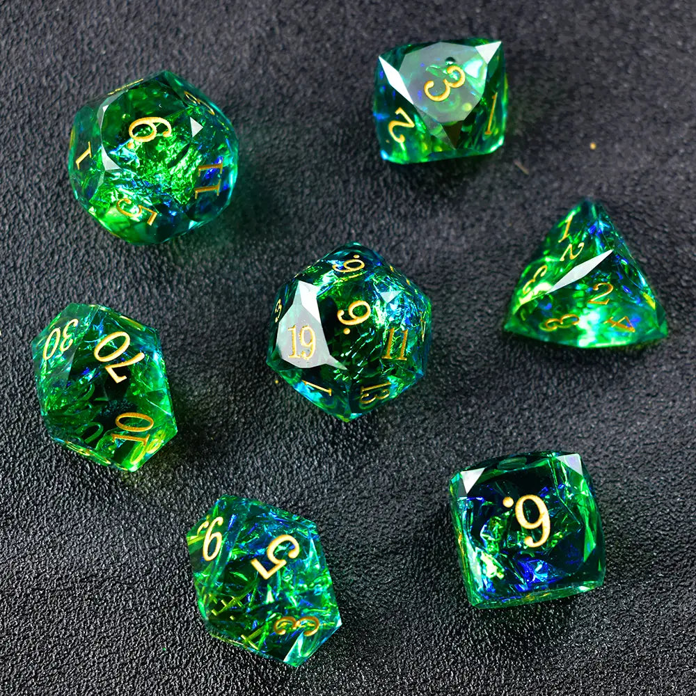 Aetherial Prism Resin Dice Set