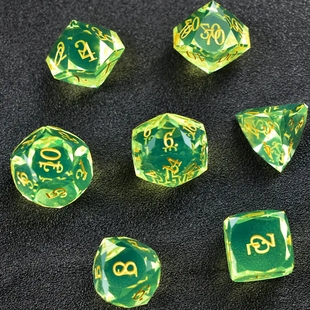 Aetherial Prism Resin Dice Set