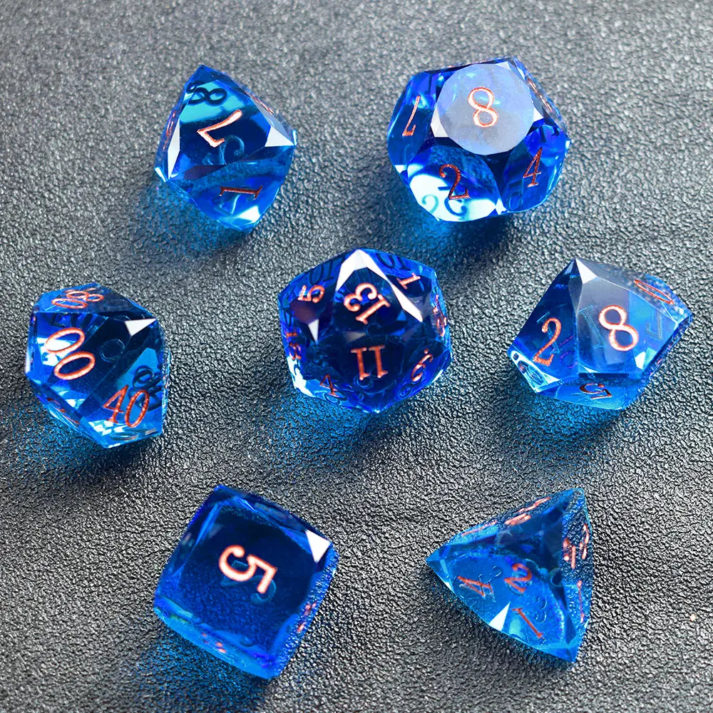 Aetherial Prism Resin Dice Set