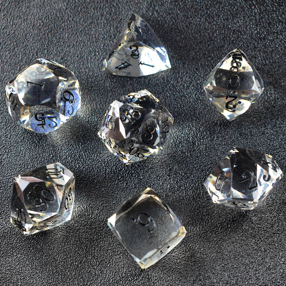 Aetherial Prism Resin Dice Set