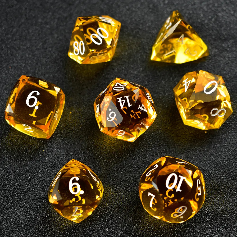 Aetherial Prism Resin Dice Set