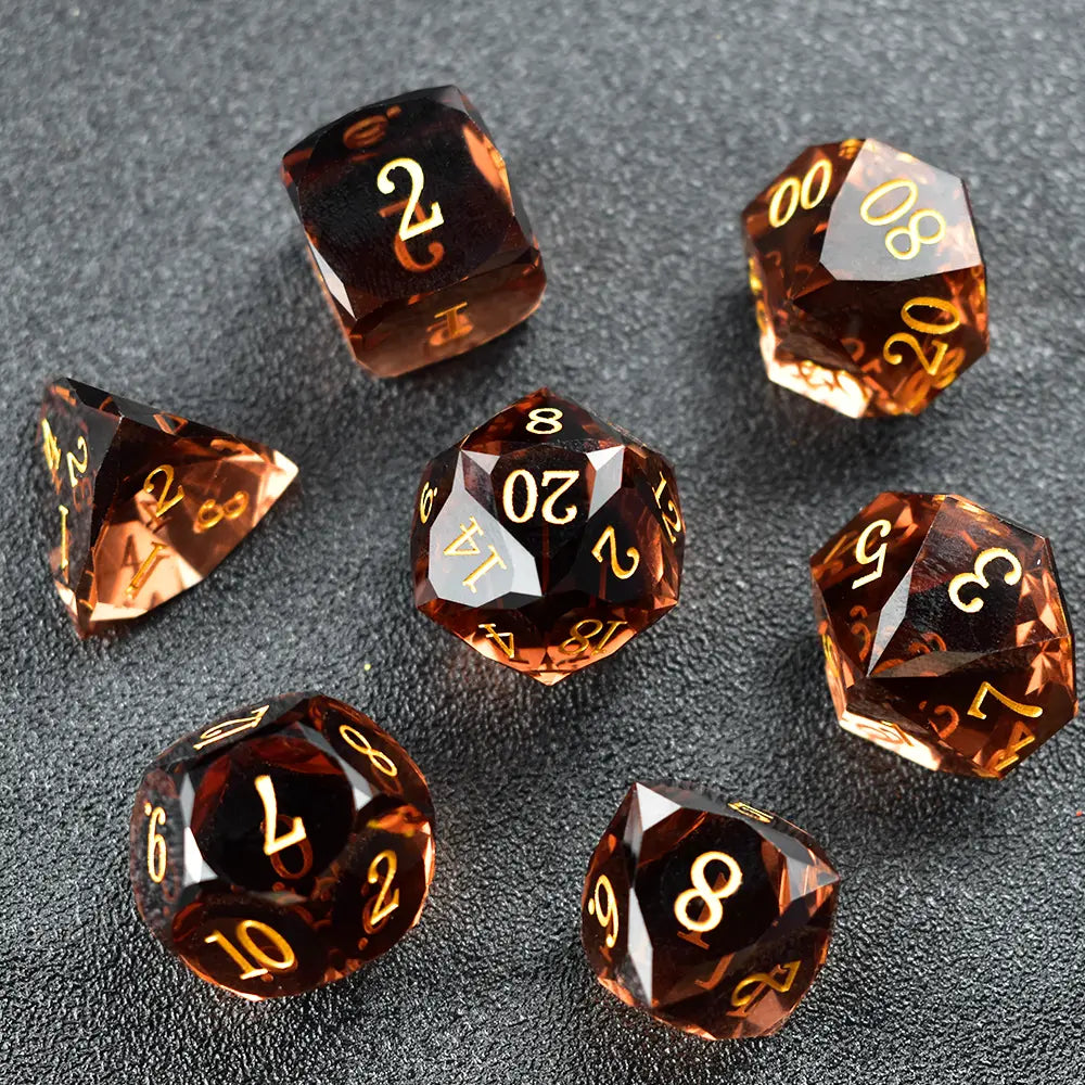 Aetherial Prism Resin Dice Set