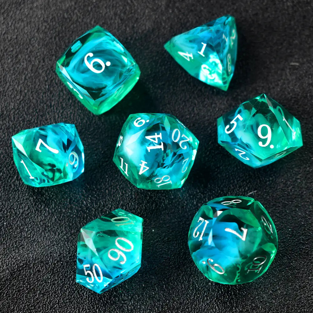 Aetherial Prism Resin Dice Set