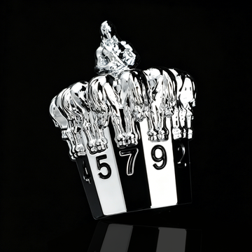 Bright Silver and Black Centaur Set