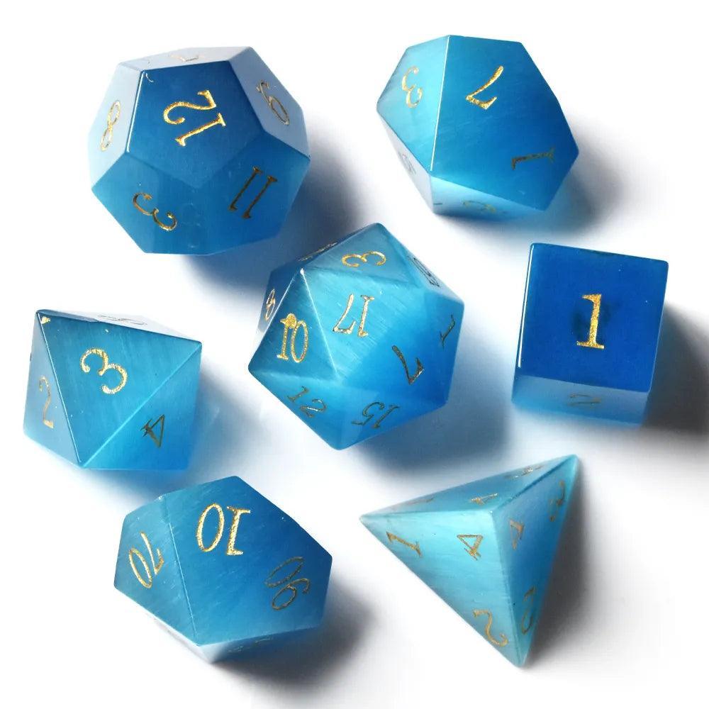  RULE DICE -  Gemstone dice Wathete Cat's Eye Dice