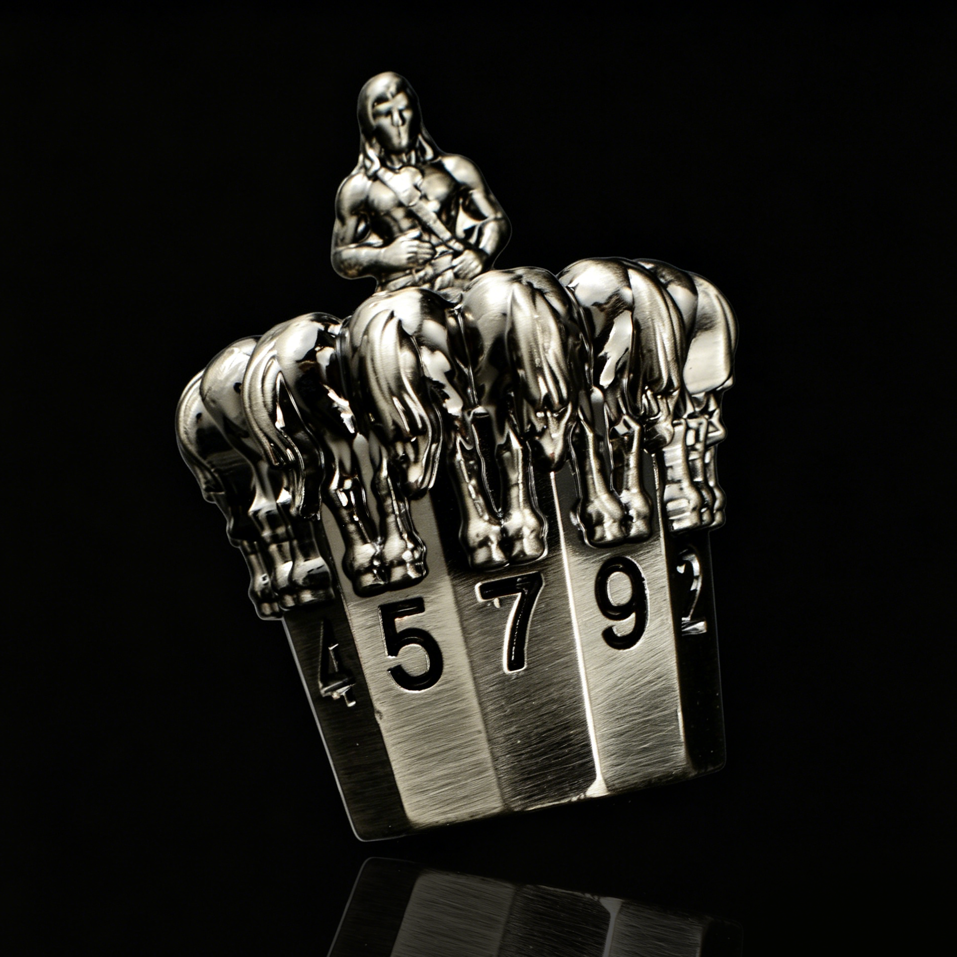 Antique Niobium Black Centaur Set