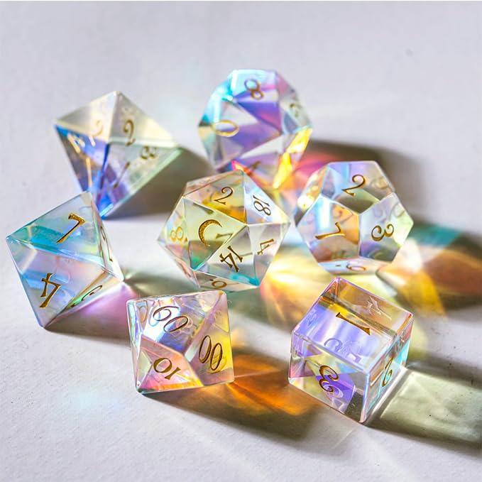  RULE DICE -  Gemstone dice Colorful Glass Dice