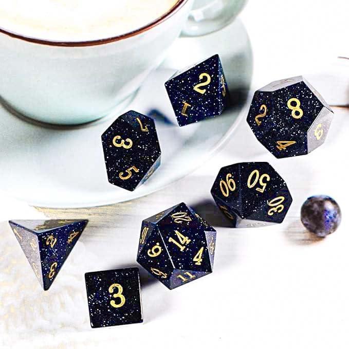  RULE DICE -  Gemstone dice Blue Sandstone Dice