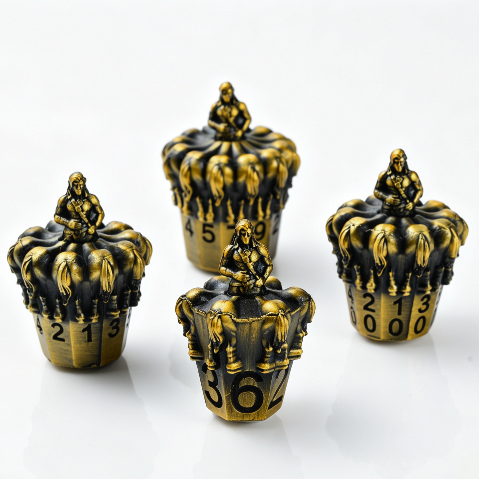 Antique Bronze Centaur Dice Set
