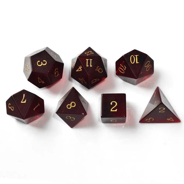  RULE DICE -  Gemstone dice Pure Red Crystal Dice