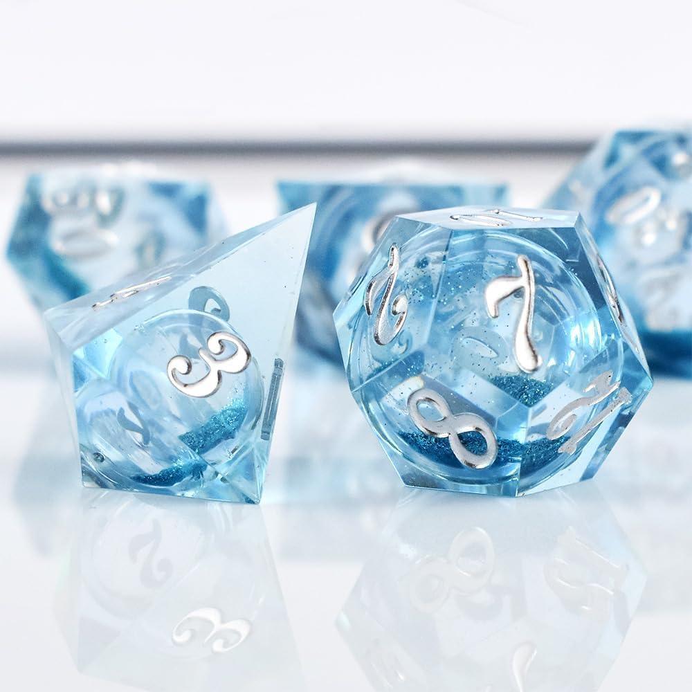  RULE DICE -  Resin dice Butterfly Liquid Core Resin Dice