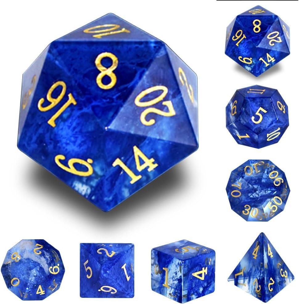  RULE DICE -  Gemstone dice Blue Watermelon Stone Dice