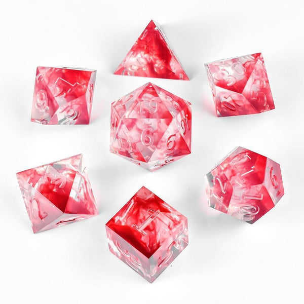  RULE DICE -  Resin dice Blood Liquid Core Resin Dice