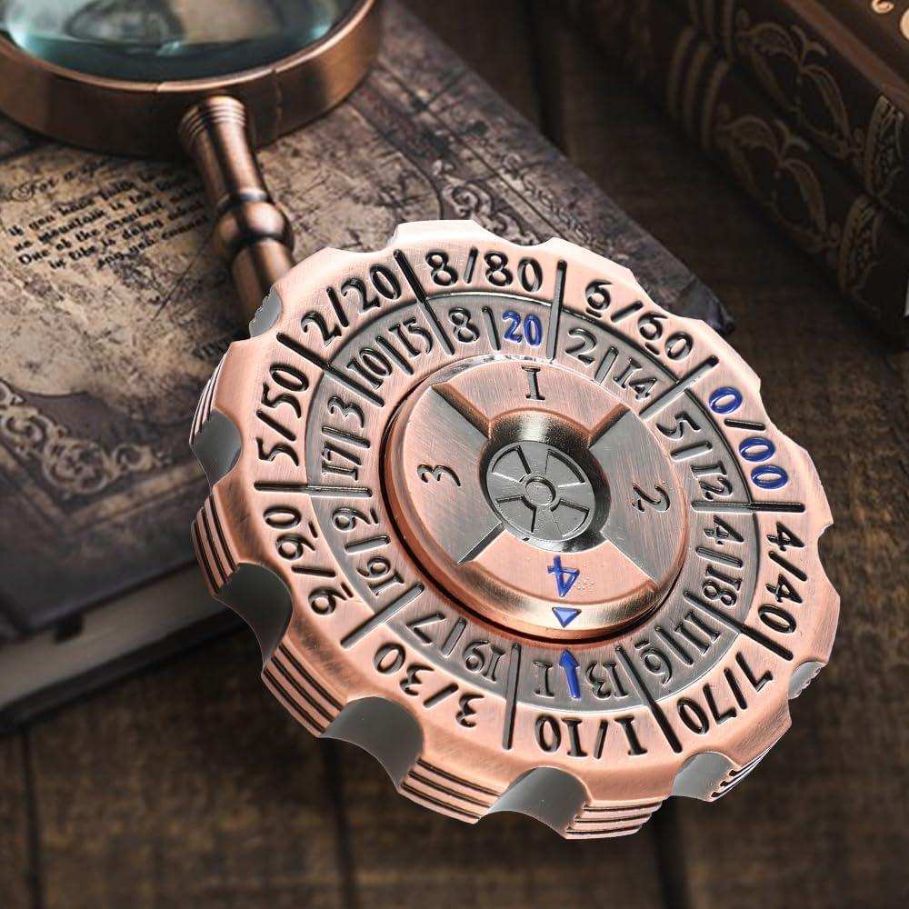 Ancient Bronze 2-in-1 DND Dice & Fidget Spinner Set - RULE DICE