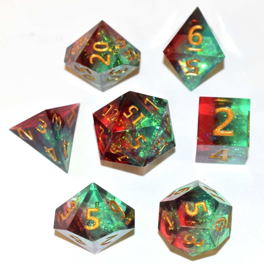 Aurora Ember Resin Dice Set - RULE DICE