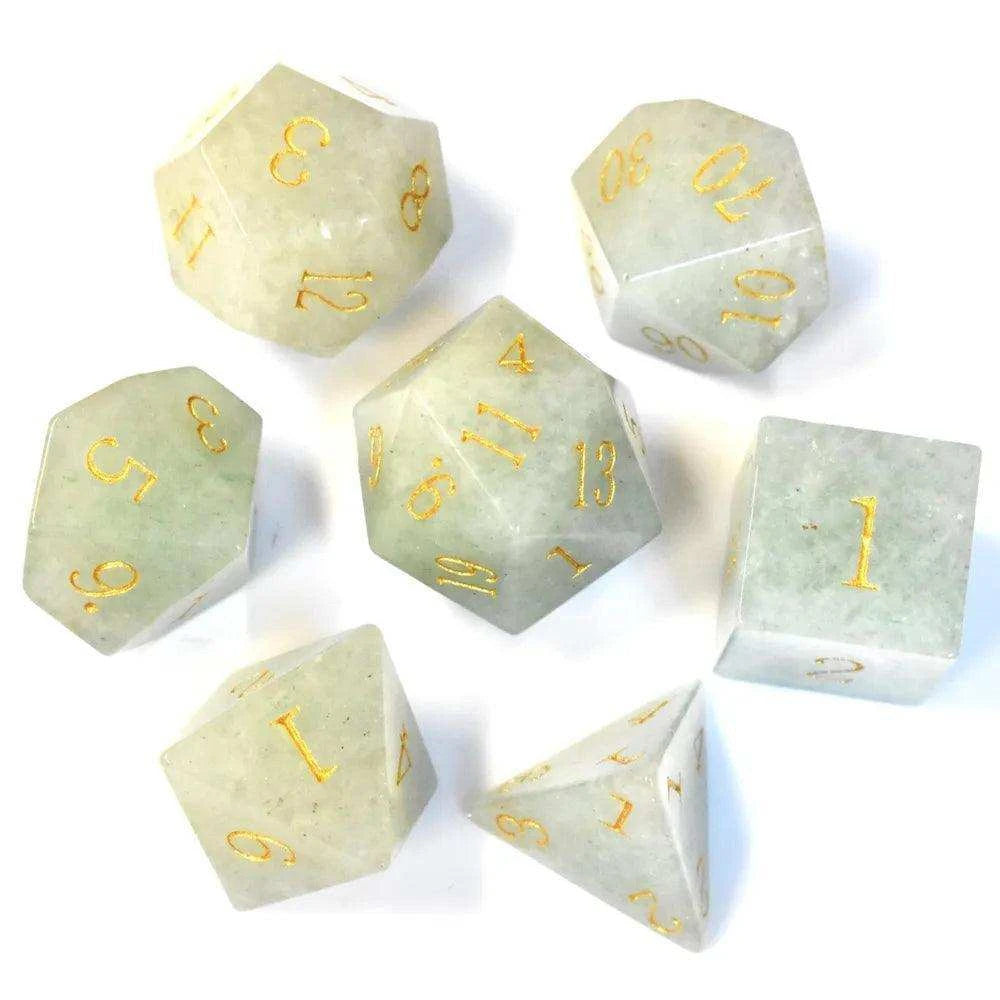 Aventurine Gemstone Dice Set - RULE DICE