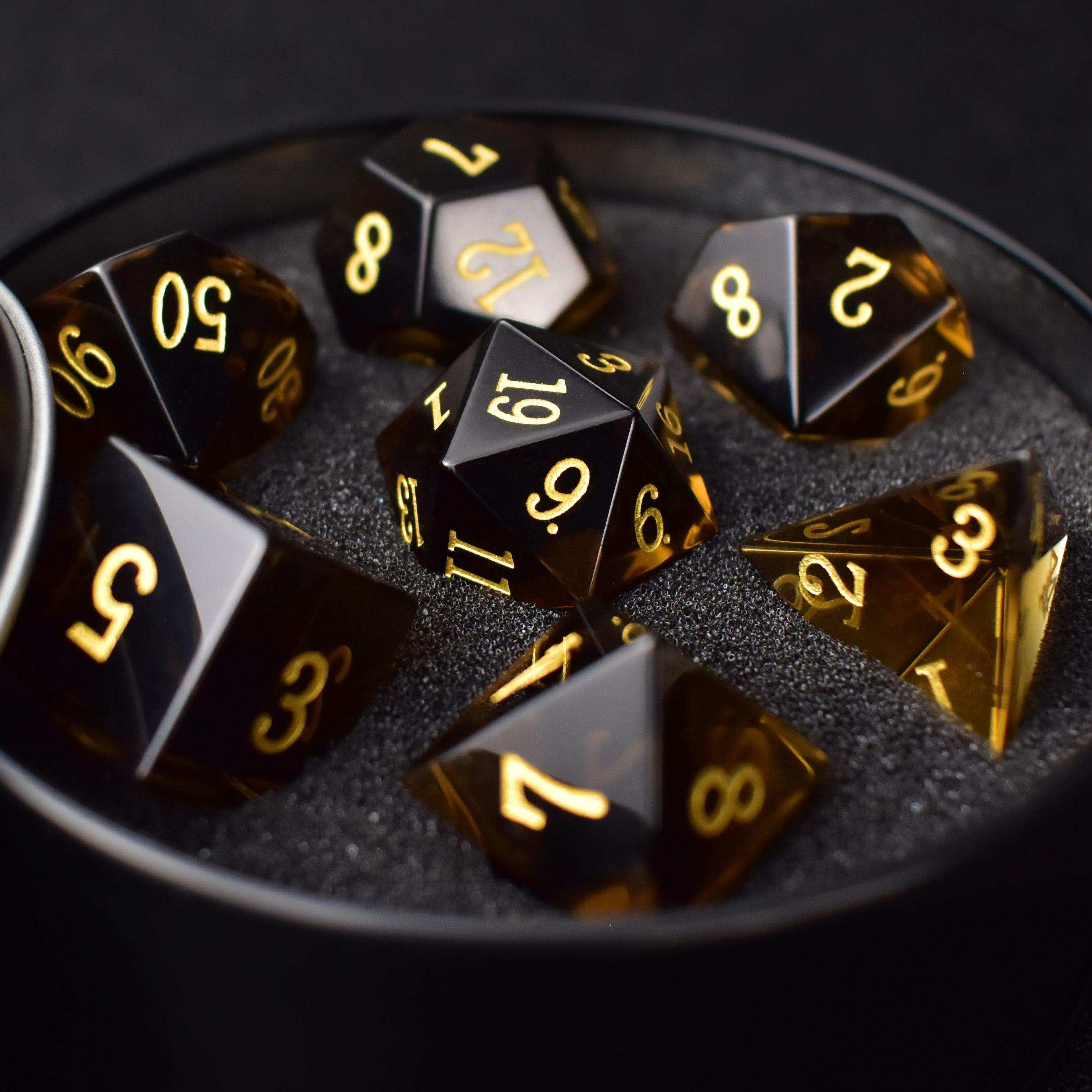 Black Tea Crystal Dice - RULE DICE