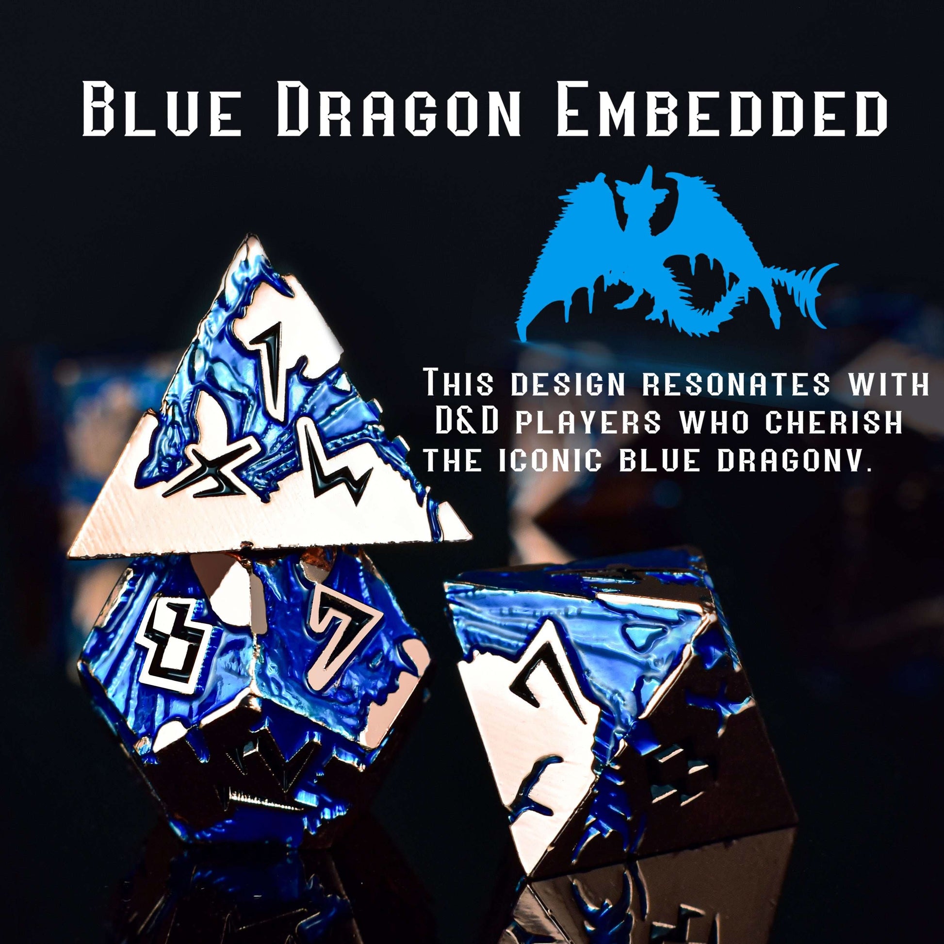 Blue Dragon Dice Set - RULE DICE