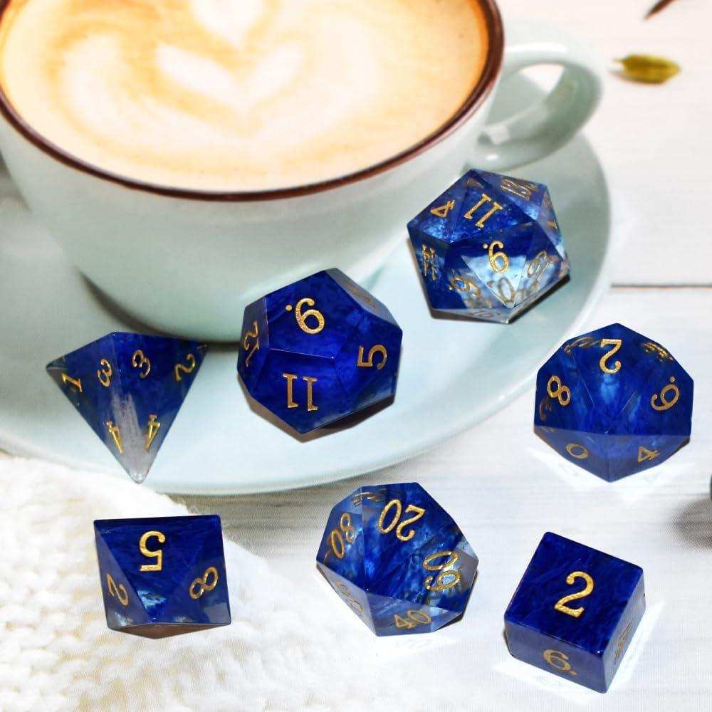 Blue Phantom Ember Dice Set - RULE DICE